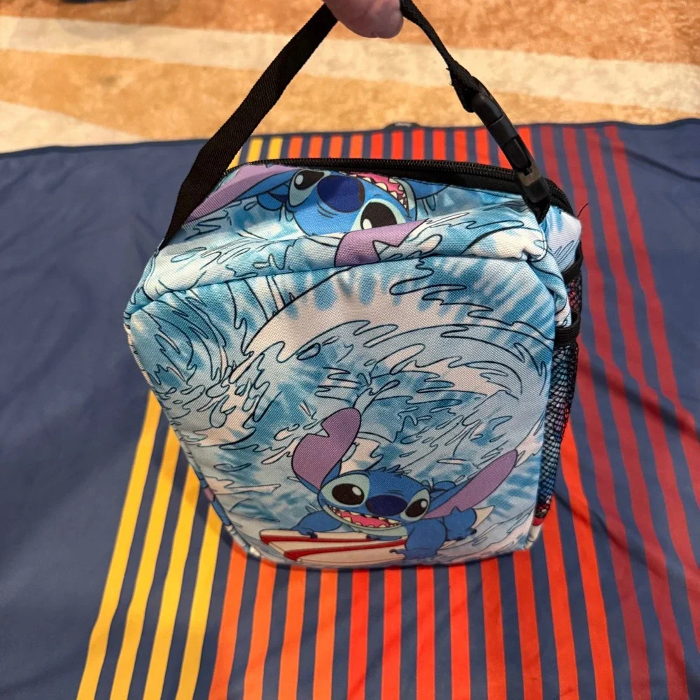 Disney Stitch Surfing Insulated Lunch Box Cooler Bag Blue Lilo & Stitch